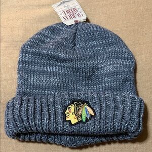 Chicago Blackhawks Grey Knit Beanie